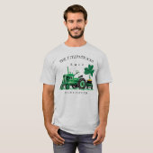  groen Boerderij Tractor St. Patrick's Day T-shirt (Voorkant volledig)