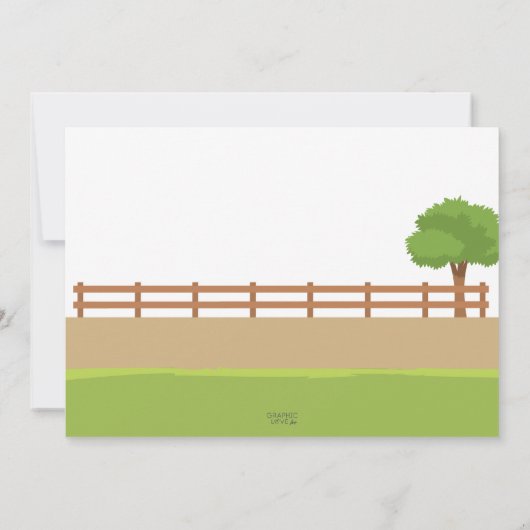 Groen Boerderij Tractor Verjaardagsfeest, elke lee Kaart (Achterkant)