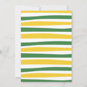 Groen Boerderij Tractor Verjaardagsuitnodiging Kaart (Achterkant)