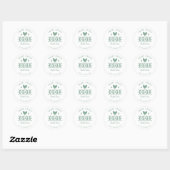 Groen Boerderij Verse eieren Ronde Sticker (Vel)