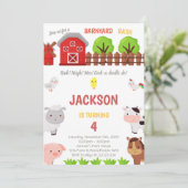 Groen Boerderij - Vervroeging op zondag Kaart (Staand voorkant)