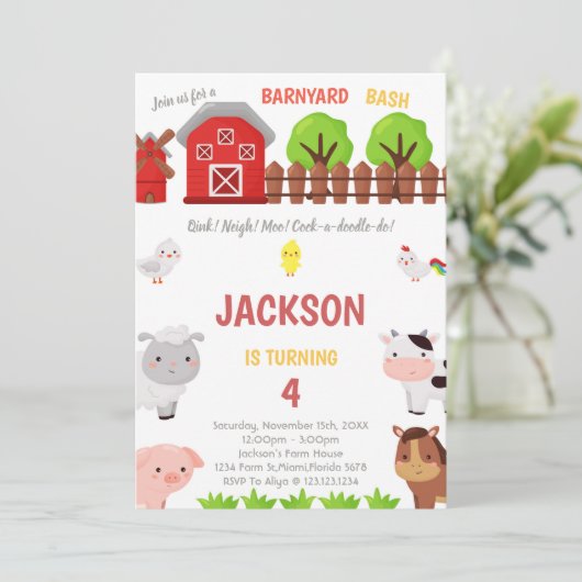 Groen Boerderij - Vervroeging op zondag Kaart (Staand voorkant)