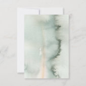 Groen Boheems Bruiloft RSVP (Achterkant)