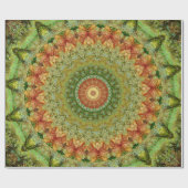  Groen Bohemiaans Patroon Cadeaupapier (Vlak)