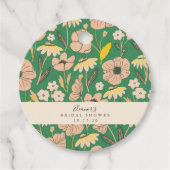  Groen Boho Floral Aangepast Vrijgezellenfeest Bedankjes Labels (Voorkant)
