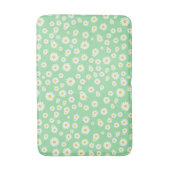 Groen Boho Lente Madeliefjes Patroon Badmat (Voorkant Verticaal)
