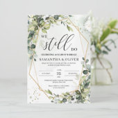 Groen boho loof eucalyptus doen we nog steeds kaart (Staand voorkant)