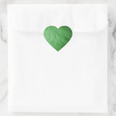 Groen Bont Print Hart Sticker (Tas)
