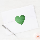 Groen Bont Print Hart Sticker (Envelop)