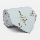 Groen Boom Bos Patroon Stropdas (Opgerold)