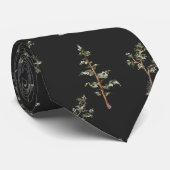 Groen Boom Bos Patroon Stropdas (Opgerold)