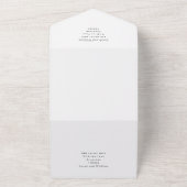 Groen bos Alles in een bruiloft uitnodigen All In One Uitnodiging (Buitenkant)