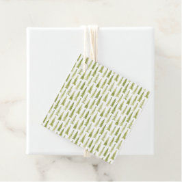 Groen bos bedankjes labels