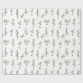 Groen Bos Bosland Patroon Cadeaupapier (Vlak)