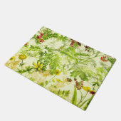  groen bos Botanische bladeren Wilde bloem Deurmat (Schuin)