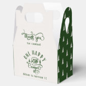 Groen bos Een gelukkige camper 1e verjaardag Bedankdoosjes (Geopend)