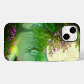 Groen bos en volle maan Case-Mate iPhone case (Achterkant (horizontaal))