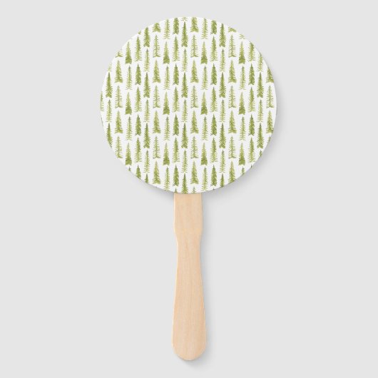 Groen bos handwaaier (Voorkant)