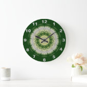 Groen bos Kaleidoscope Clock Grote Klok (Huis)