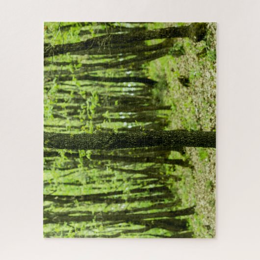 Groen bos legpuzzel (Verticaal)