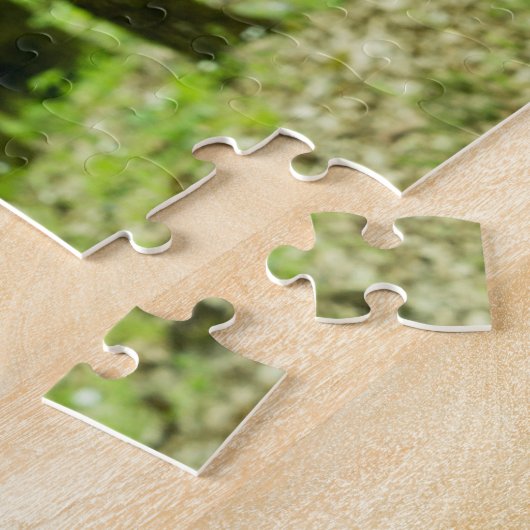 Groen bos legpuzzel (Zijkant)