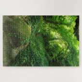 Groen bos legpuzzel (Horizontaal)