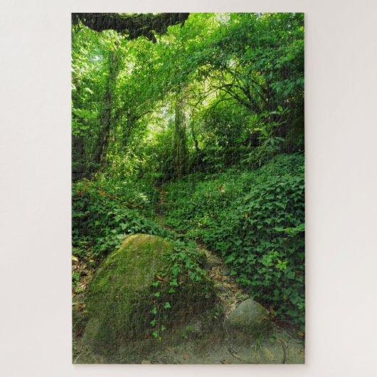Groen bos legpuzzel (Verticaal)