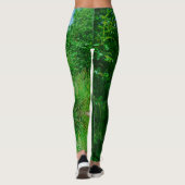 Groen bos Natuur Sky Landschap Leggings (Achterkant)