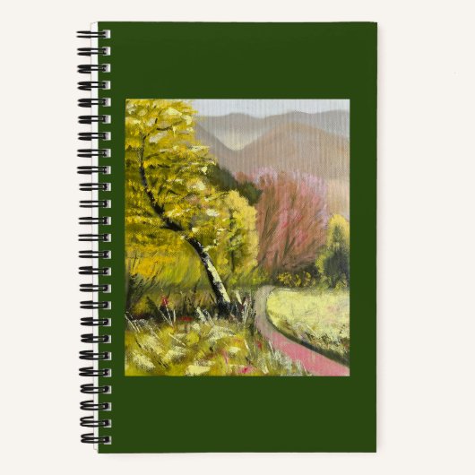 Groen bos notitieboek (Voorkant)