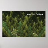 Groen bos poster (Voorkant)