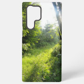 Groen bos samsung galaxy hoesje (Achterkant)