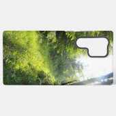 Groen bos samsung galaxy hoesje (Achterkant horizontaal)