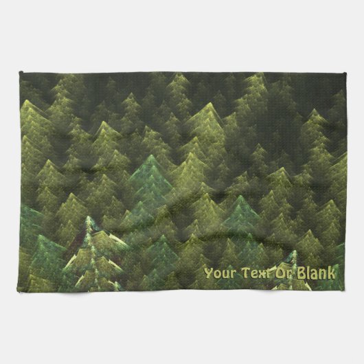 Groen bos theedoek (Horizontaal)