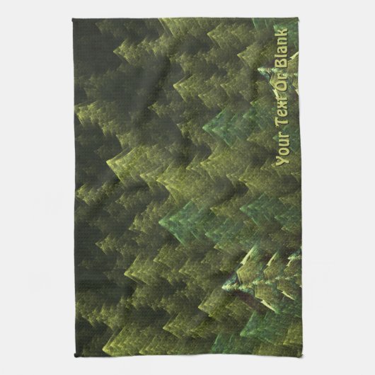 Groen bos theedoek (Verticaal)