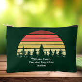 Groen Bos Zonsondergang Camping Trip  Etui