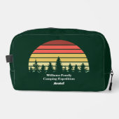 Groen Bos Zonsondergang Camping Trip  Toilettasje (Voorkant)