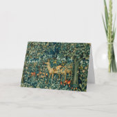 GROEN, BOSDIEREN DOET Bloemige Kerstmis Feestdagen Kaart (Voorkant)