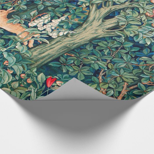 GROEN, BOSDIEREN Hazen, Groene Bloemen Cadeaupapier (Hoek)