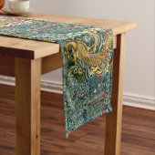 GROEN, BOSDIEREN, PAUW IN GROENE BLOEM KORTE TAFELLOPER (Voorbeeld)