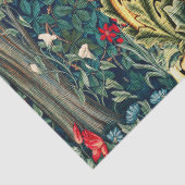 GROEN, BOSDIEREN, PAUW IN GROENE BLOEM TISSUEPAPIER (Detail)