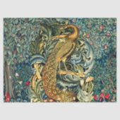 GROEN, BOSDIEREN, PAUW IN GROENE BLOEM TISSUEPAPIER (Voorkant)