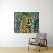 GROEN, BOSDIEREN, PAUW IN GROENE BLOEM WANDKLEED (In Situ (horizontaal))