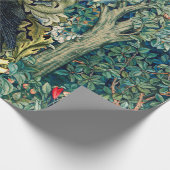 GROEN, BOSDIEREN, RAVEN IN GROENE BLOEM CADEAUPAPIER (Hoek)