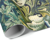 GROEN, BOSDIEREN, RAVEN IN GROENE BLOEM CADEAUPAPIER (Rol Hoek)