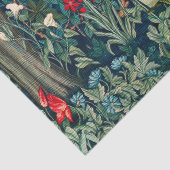 GROEN, BOSDIEREN, RAVEN IN GROENE BLOEM TISSUEPAPIER (Detail)