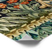 GROEN, BOSDIEREN, VOS EN HAAS, GROENE BLOEM POSTER (Hoek)