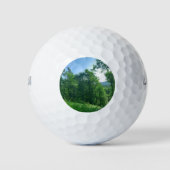 Groen boslandschap  golfballen (Voorkant)