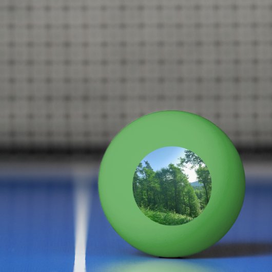 Groen boslandschap pingpongbal (Net)