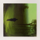 Groen bosschilderen legpuzzel (Horizontaal)