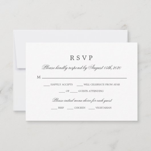 Groen | Botanisch antwoord met maaltijdkeuze (Voorkant)